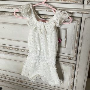 Toddler Girls Lace Romper NWT